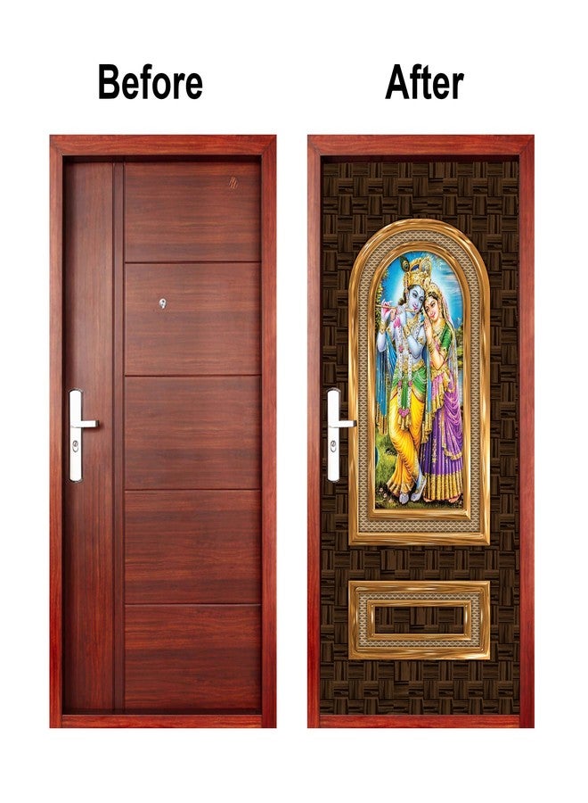 Wallpaper Mart Sticker Wallpaper for Door, Almirah, Table, Ac, Fridge (Size 30x78 Inches) Design5 - Image 3